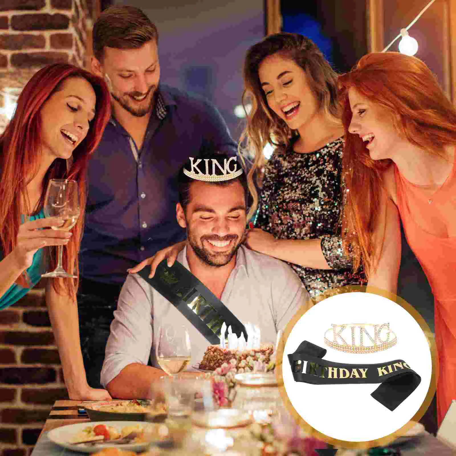 

Men's Birthday Dress Up Crowns King Suits Girls Clothing Royal Plastic Miss Prom