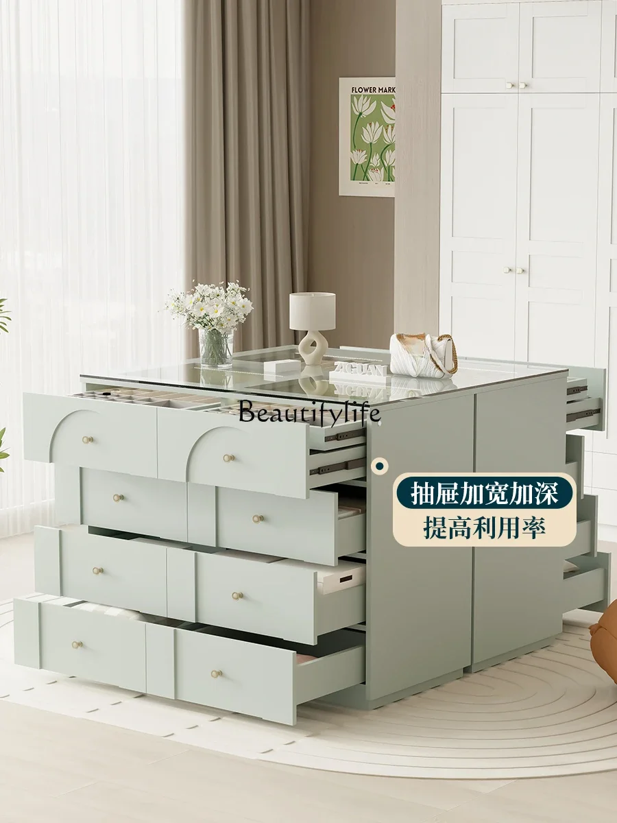 Шкаф для хранения встроенная гардеробная средний остров спальня украшения