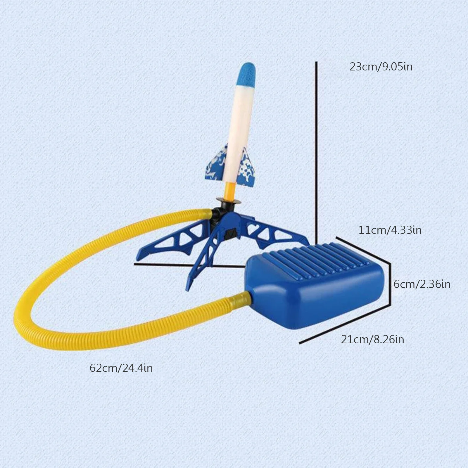 Детская пластиковая пусковая установка для ракет давление воздуха уличная