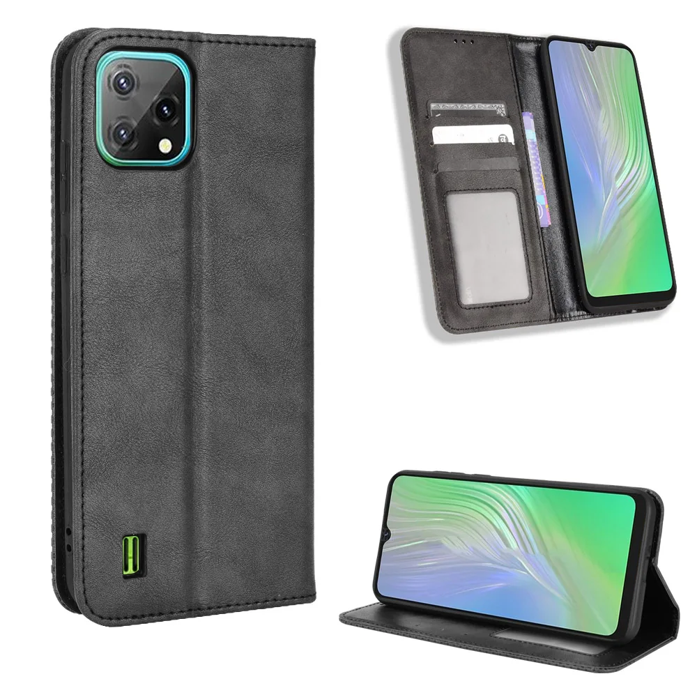 

For Blackview A55 Case Premium Leather Wallet Flip Case For Blackview A55 Coque Funda