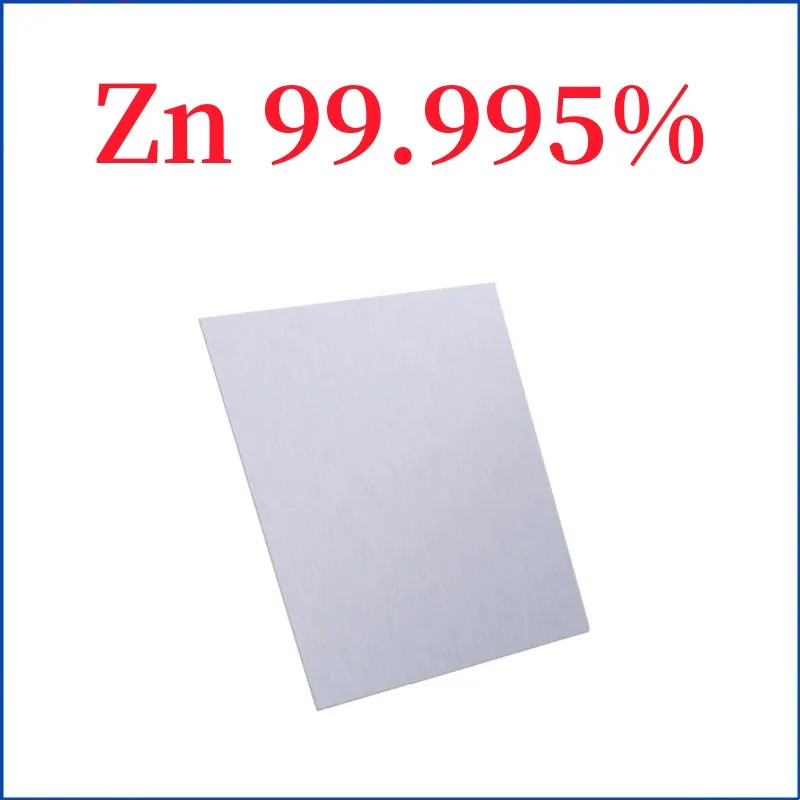 

0.3-0.5 Thickness of High Purity Zinc Plate Zn≥99.995% Special Length and Width for Experimental Research 100*100mm