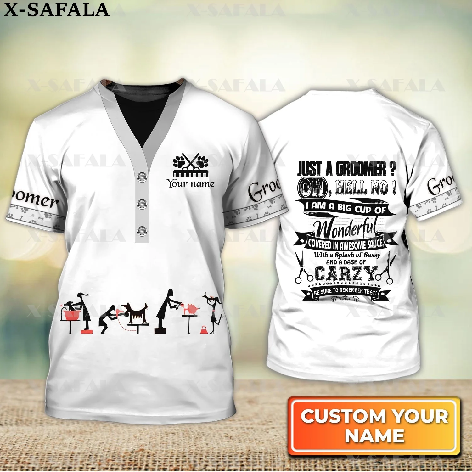 

Футболка с круглым вырезом для мужчин и женщин, повседневная качественная футболка из молочного волокна с 3D-принтом, индивидуальное назван...