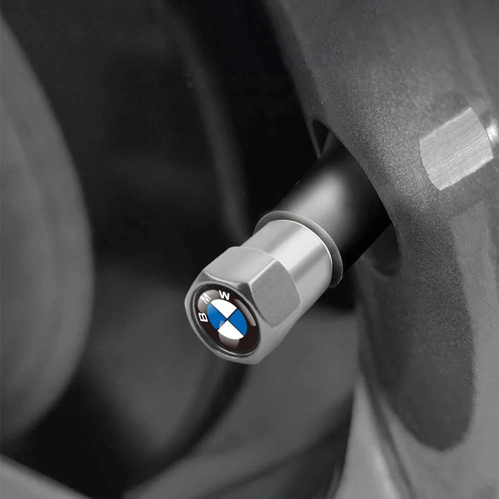 Комплект из 4 колпачков для ниппелей шин (винтовые заглушки) для BMW M, M1, M3, M5, F07, F10, F30, F20, E28, E36, E39, E46, Performance, X1, X2 (art.: 3920dbfd56e41) - 3920dbfd56e41