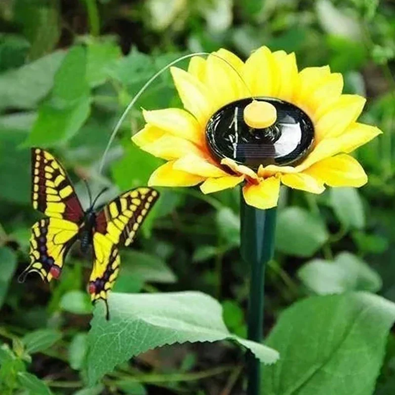 

Garden Decoration Solar Powered Dancing Fluttering Butterflies Flying Humming Bird Garden Outdoor Home Decoration Farmland