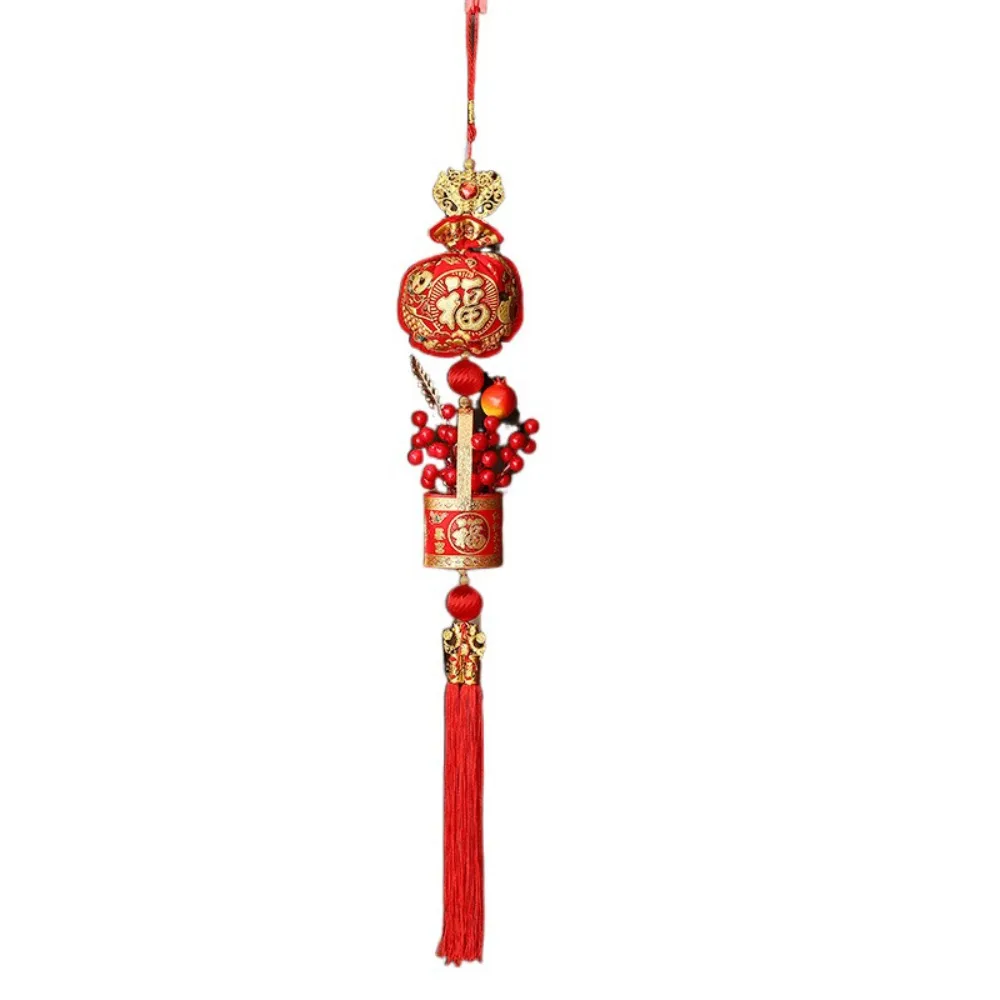 Новый ворсовый новогодний кулон Lucky Wealth Hanging Tassel Процветание Красные