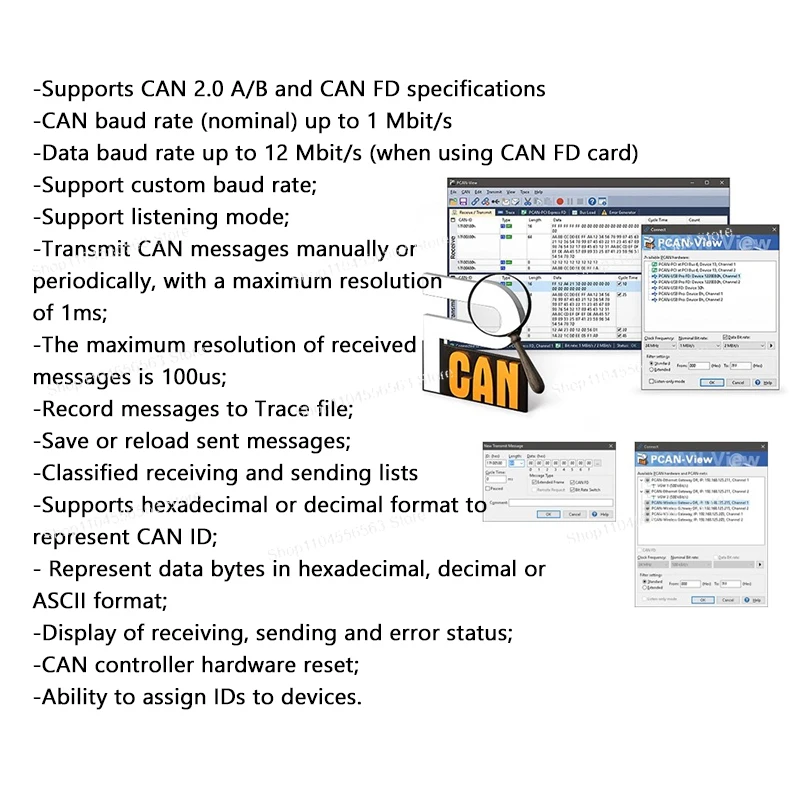 002022Ipeh-002021 Совместимый с PCAN-USB анализатор CAN-шин (art.: 3920db8ebe7ff) - 3920db8ebe7ff