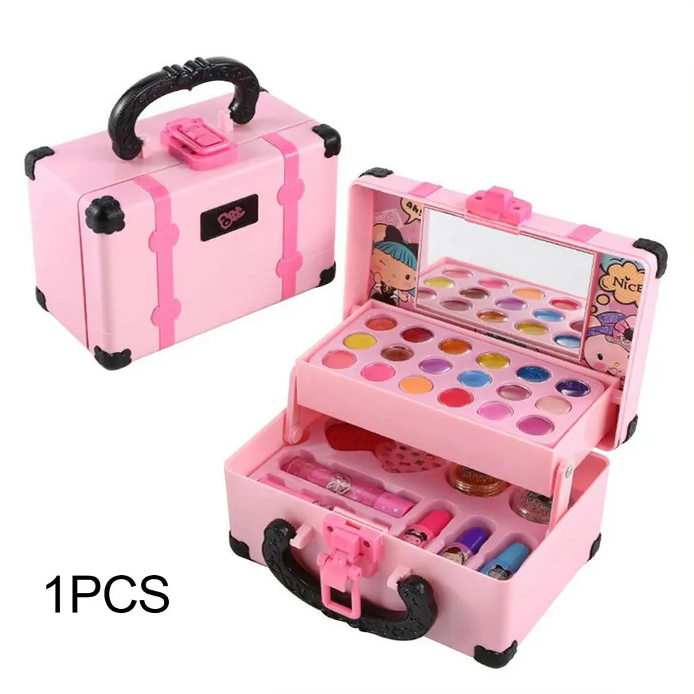 

Kids Makeup Toys Kit For Girl Washable Cosmetics Toys Set Pretend Game Princess Eyeshadow Blush Kids Makeup Toy Kit
