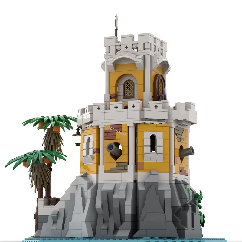 Новинка 1149 шт. средневековая серия пират MOC модульная модель Cannon Cove творческие