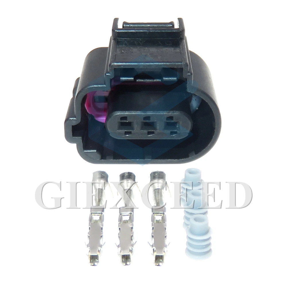 

2 комплекта 3-контактный стартер автомобильный водонепроницаемый разъем 8K0 973 703 F автомобильный детонационный датчик Электрический проводной разъем 8K0973703F для VW Audi