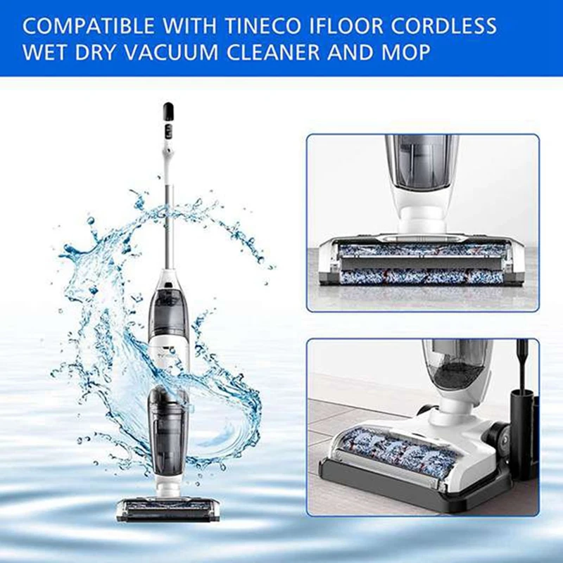 

Top Sale 2 Set Filter Brush Roller And Pre-Filter Foam Replacement Parts For Tineco Ifloor HF10E-01 Cordless Wet Dry
