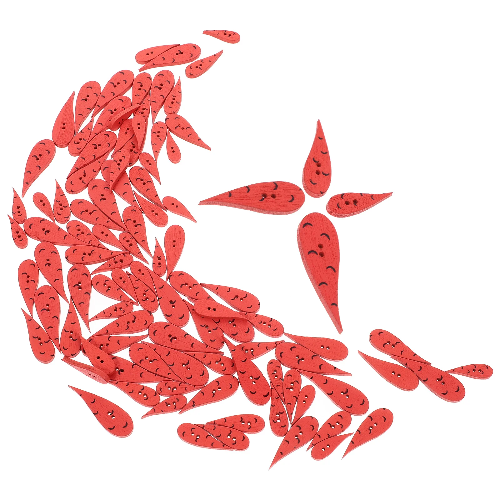 200 шт. пуговицы для изготовления деревянных моркови рождественские в виде