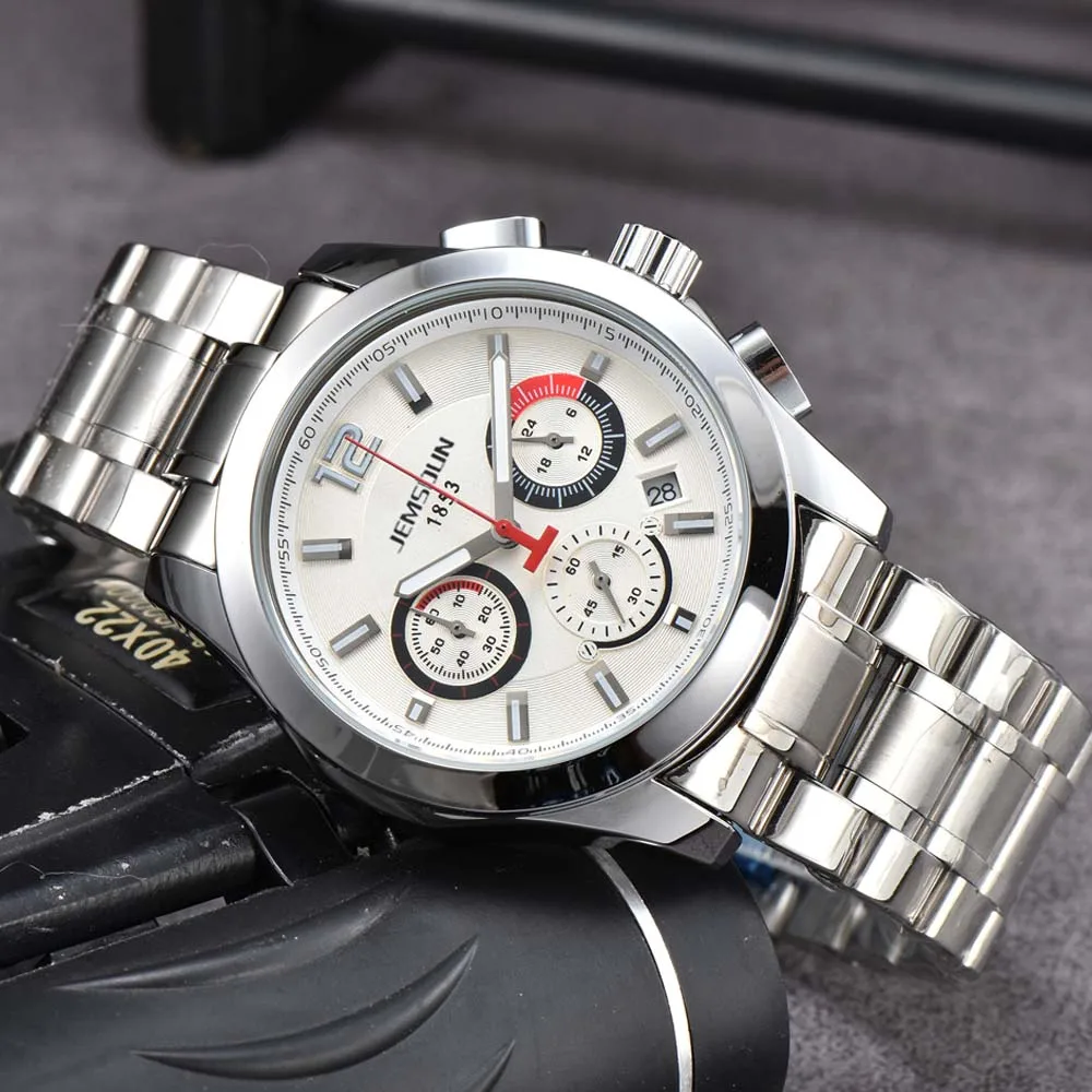 

Часы мужские кварцевые с хронографом, многофункциональные брендовые полностью из нержавеющей стали, с автоматической датой, ААА