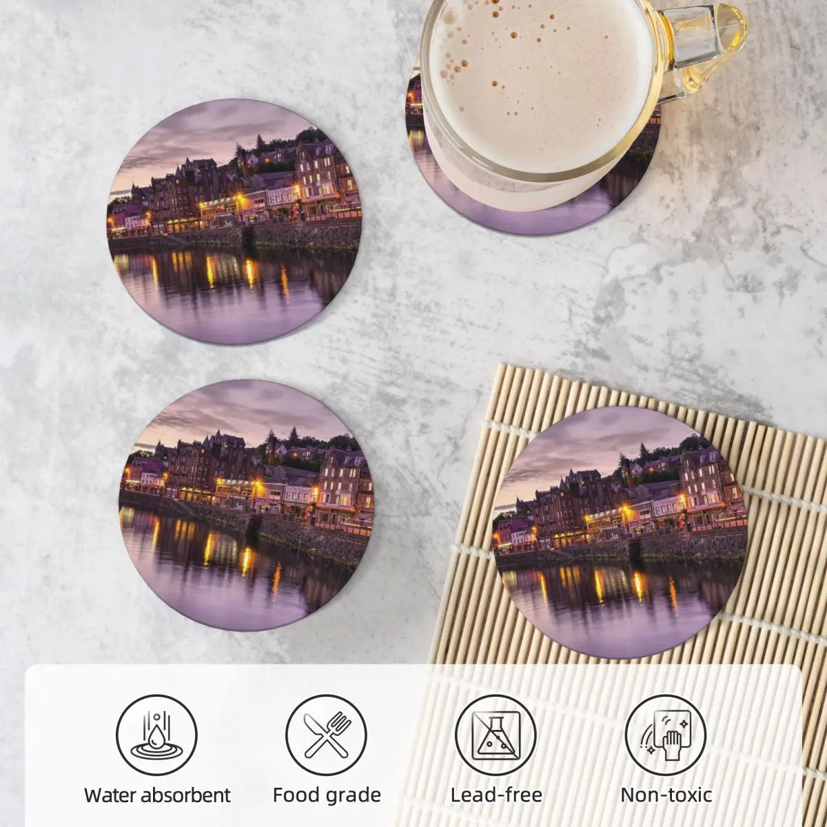 Керамические подставки Oban Dusk (4 шт.)