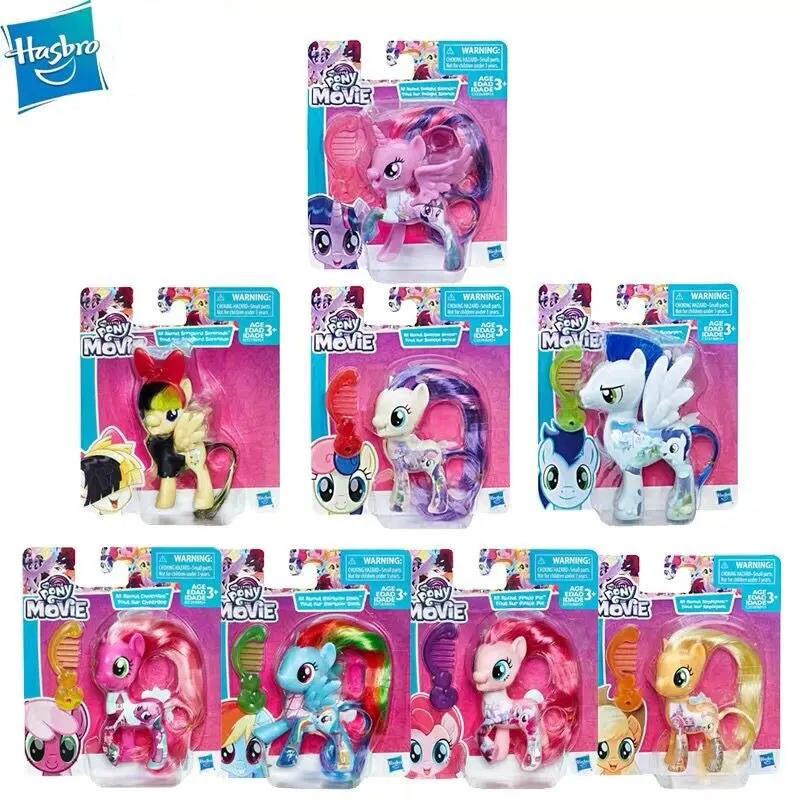 

Cute Hasbro My Little Pony Friends 7cm Rainbow Pinkie Pie Lyra Heartstring Rare Moving Doll Collection Indoor Decoration