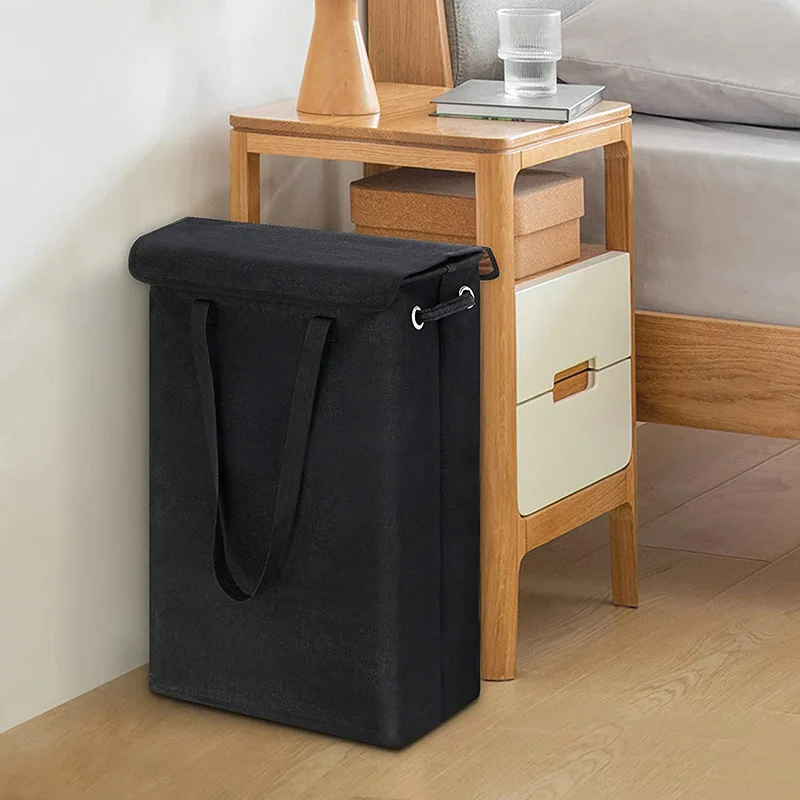 

Large Capacity Foldable Laundry Basket Storage Basket with Lid Household Storage Basket
