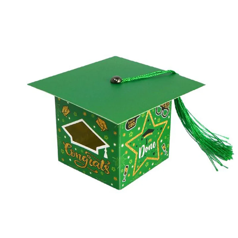 50/100 шт. коробка для конфет в виде шляпы мальчишника