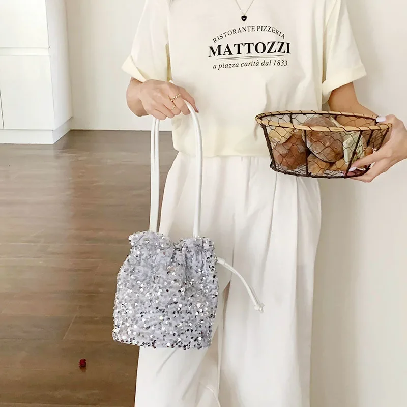 Модная нишевая женская сумка в корейском стиле с блестками высококачественная