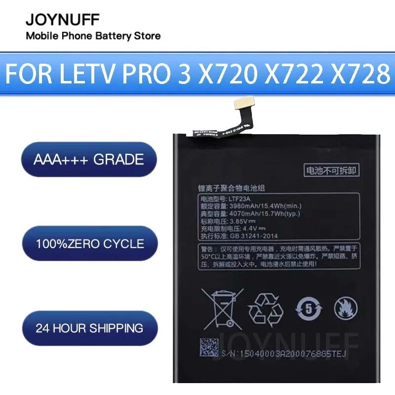 

New Battery High Quality 0 Cycles Compatible LTF23A For Letv PRO3 LE3PRO X720 X722 X728 phone Replacement Lithium Sufficient+kit