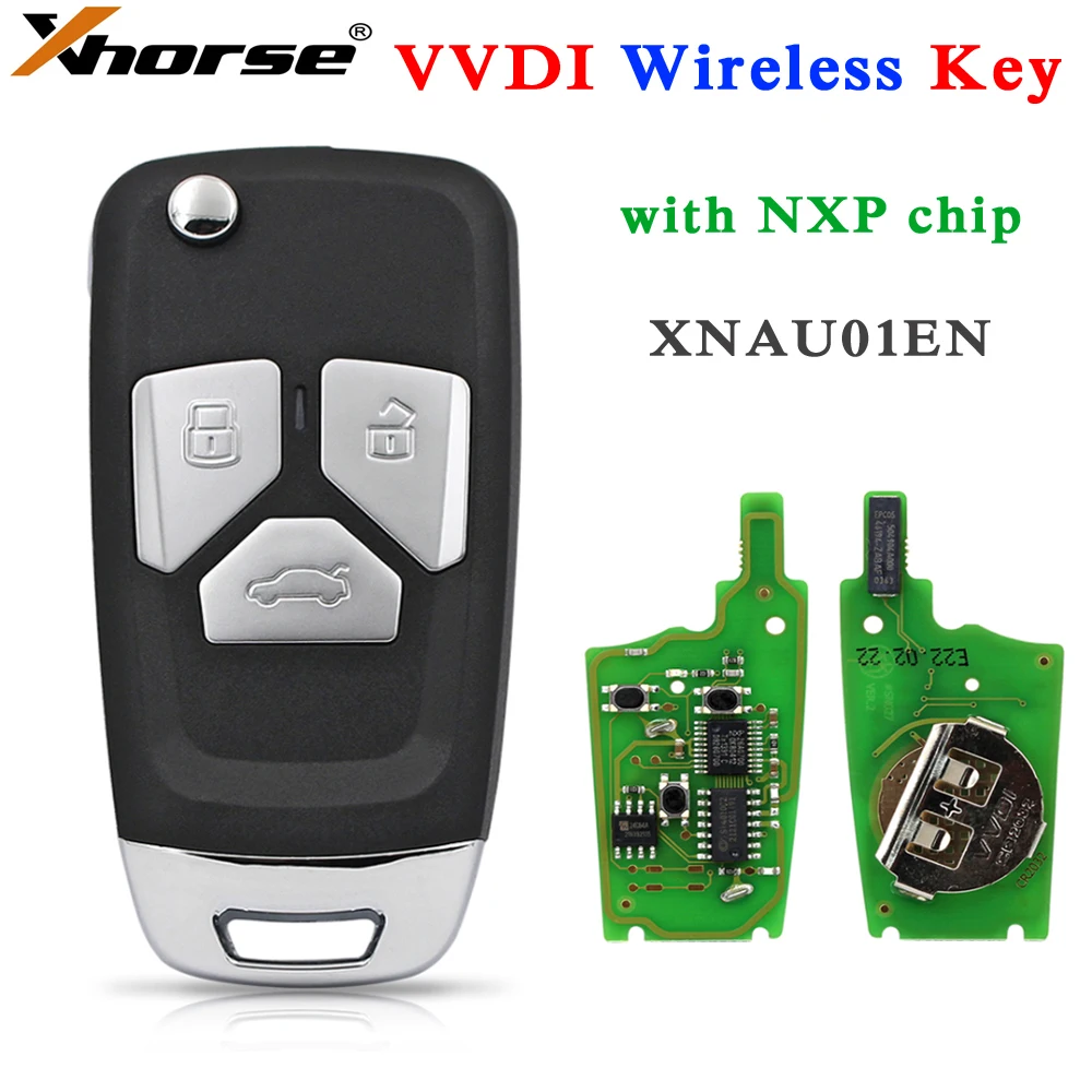 

Xhorse VVDI беспроводной универсальный пульт дистанционного управления XNAU01EN Автомобильный ключ для Audi Стиль для VVDI2 VVDI ключ инструмент или Max Pro