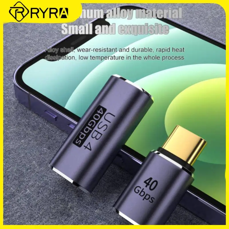 

RYRA USB 4.0 Converter Fast Charging Thunderbolt 3/8K Connector 60Hz 100W OTG Adapter Type-C 40Gbps Translator Phone Accessories