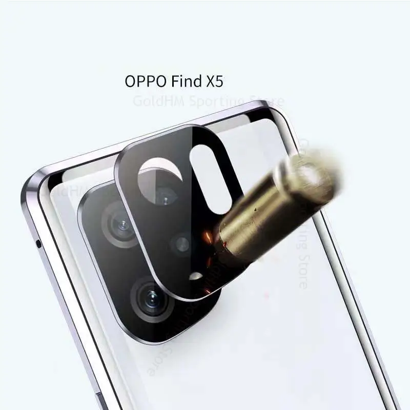 Чехол для телефона из закаленного стекла с магнитной адсорбцией OPPO Find X5 X3 Pro 360