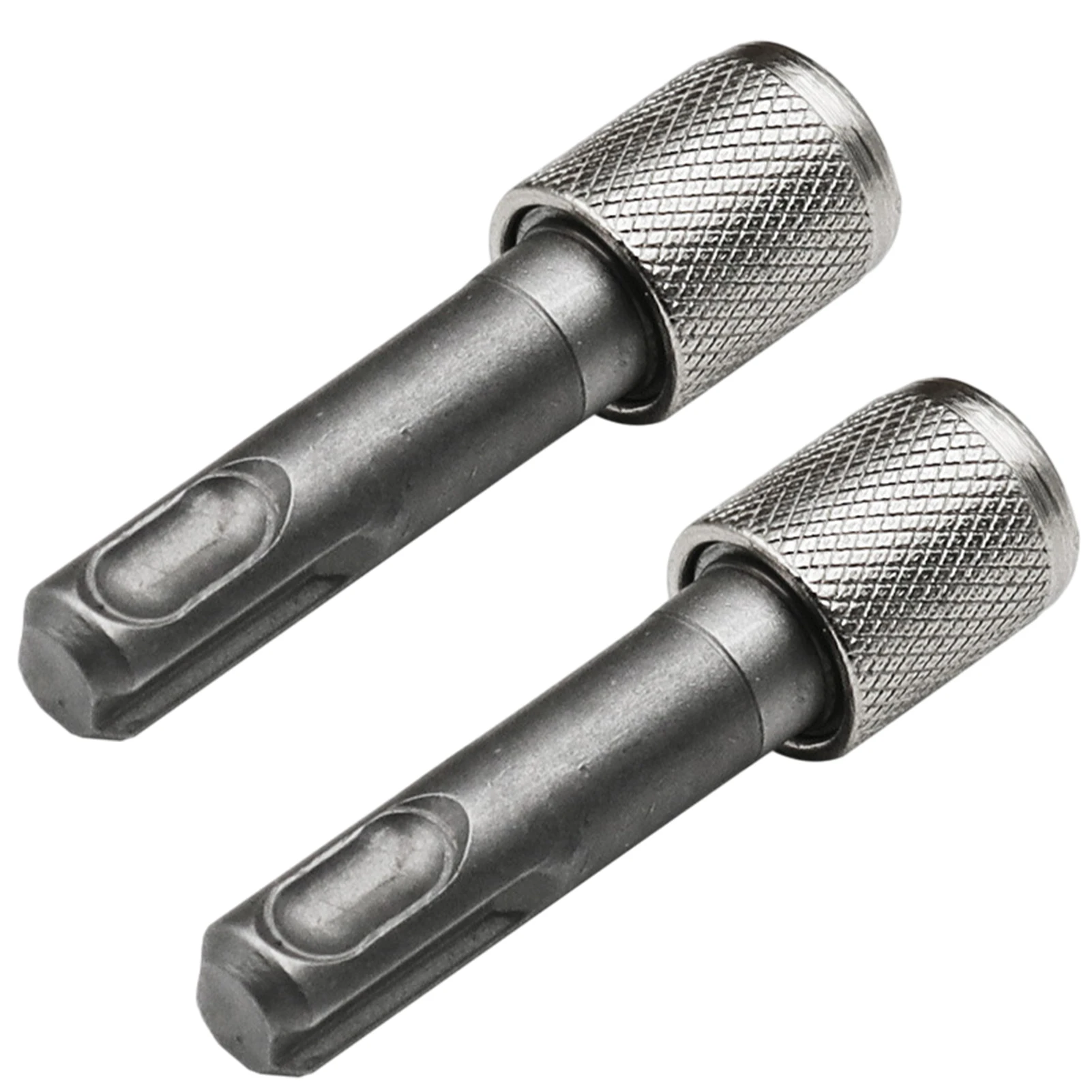 

2pcs Round Shank Reliable Practical Hammer Smooth Professional Sturdy Connecting Rod Threaded For Impact Drill Hexagon Adapter