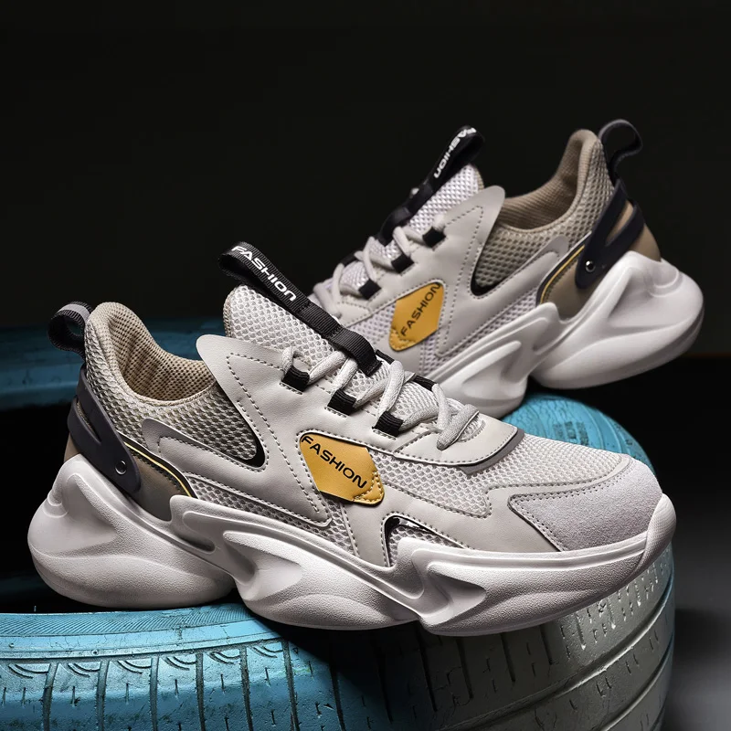 

Thick Sole Fashion Breathable Large Size Men's Shoes 2022 Summer New Casual Men's Shoes Comfortable Wear-resistant Outsole Shoes
