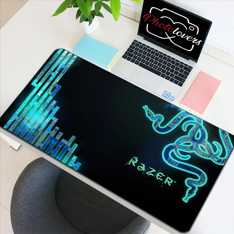 

Razer Mause Pad Mouse Desk Mats Xxl Mousepad Anime Computer and Office Playmat Pc Gamer Accessories Deskmat Deskpad Table Mat