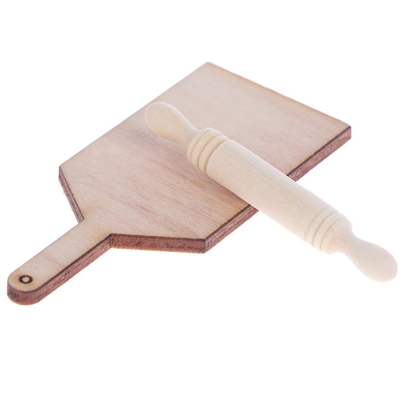 1:12 миниатюрный кукольный домик кухонная разделочная доска скалка набор