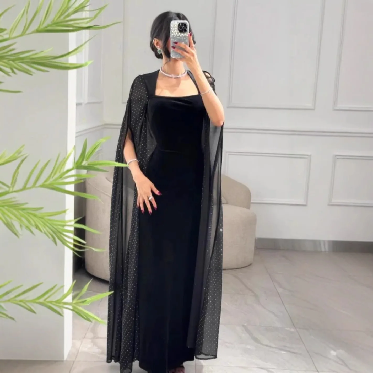 Бархатное платье Naupang