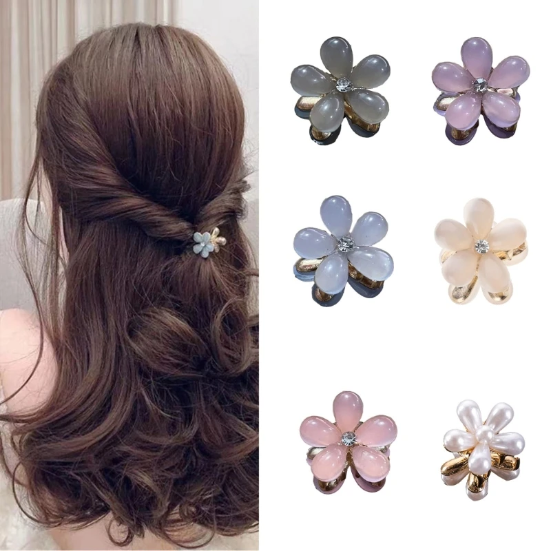 

Child Flower Hair Claws Candy Color Shark Clip Teens Girl Sweet Flower-Hair Clip Dropshipping