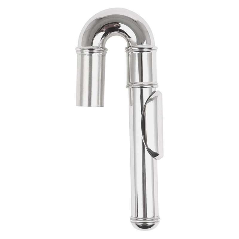 

1 PC Cupronickel Nickel-Plated Flute Curved Head Joint Musical Accessories Silver Good Quality For Adult Beginners