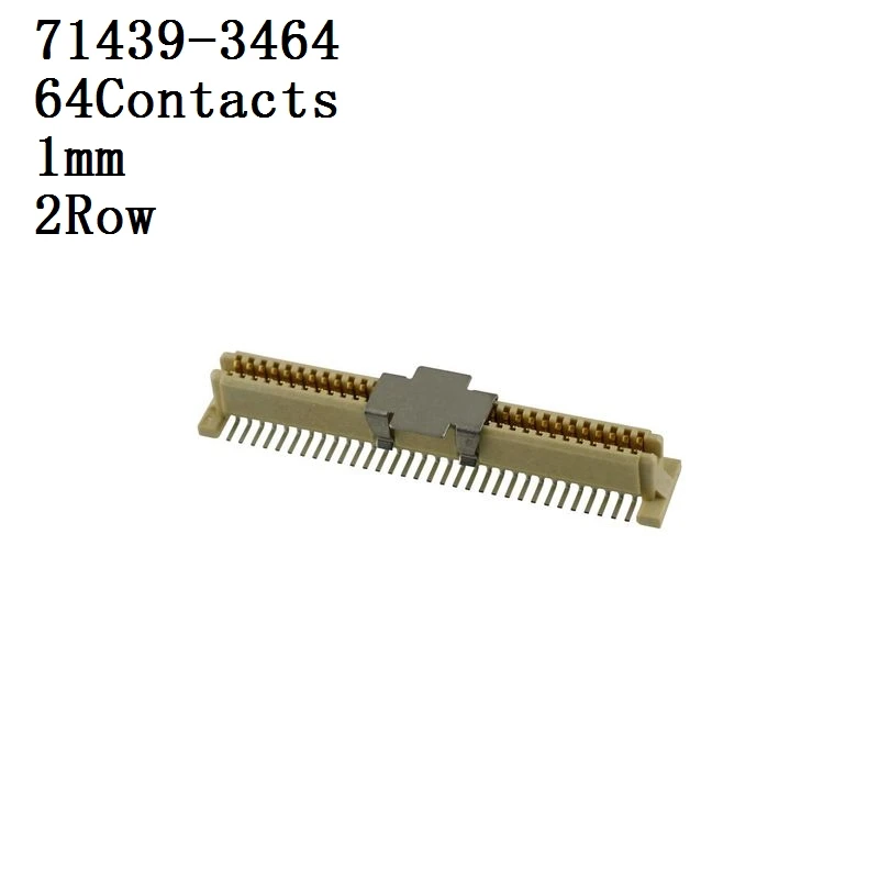 MOLEX-Conector 71439-3464 Connector, Header, 1 mm, 2 Row, 64 Contacts,  Socket 2 unids/lote