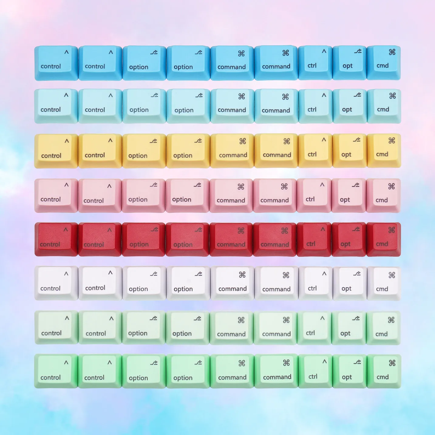 

OEM Dye Sublimation Keycaps for Apple Key MAC Key Supplement Command Key Option Key Control Key Supplement /Replacement Keycapss