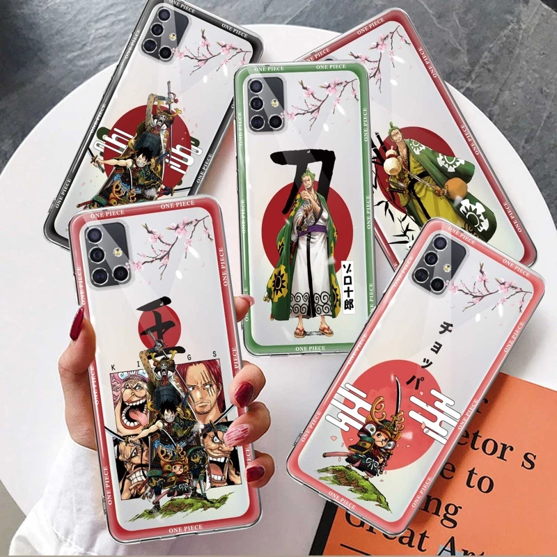 

For Samsung Galaxy A52 A32 4G A21s A53 A12 A51 A13 5G A33 A23 A31 A22 A72 A73 A71 A52s Soft One Piece Anime Manga Cases
