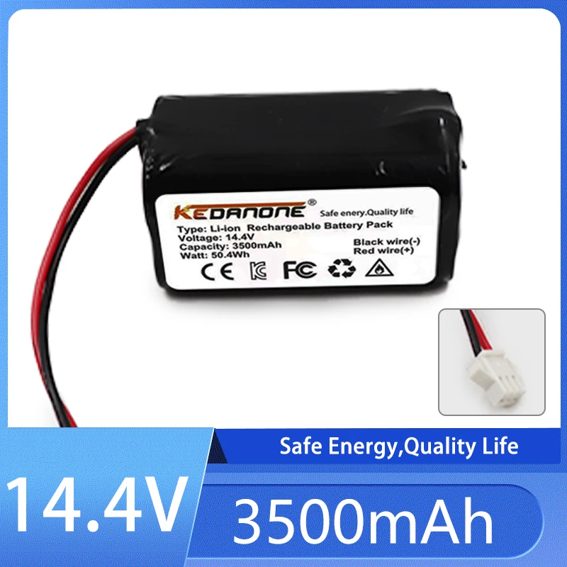 

New 3500mAh INR18650 M26-4S1P Battery For DEXP MMB-300, Neatsvor X500, X520, X600, Mamibot EXVAC660 EXVAC880 Robotic Parts