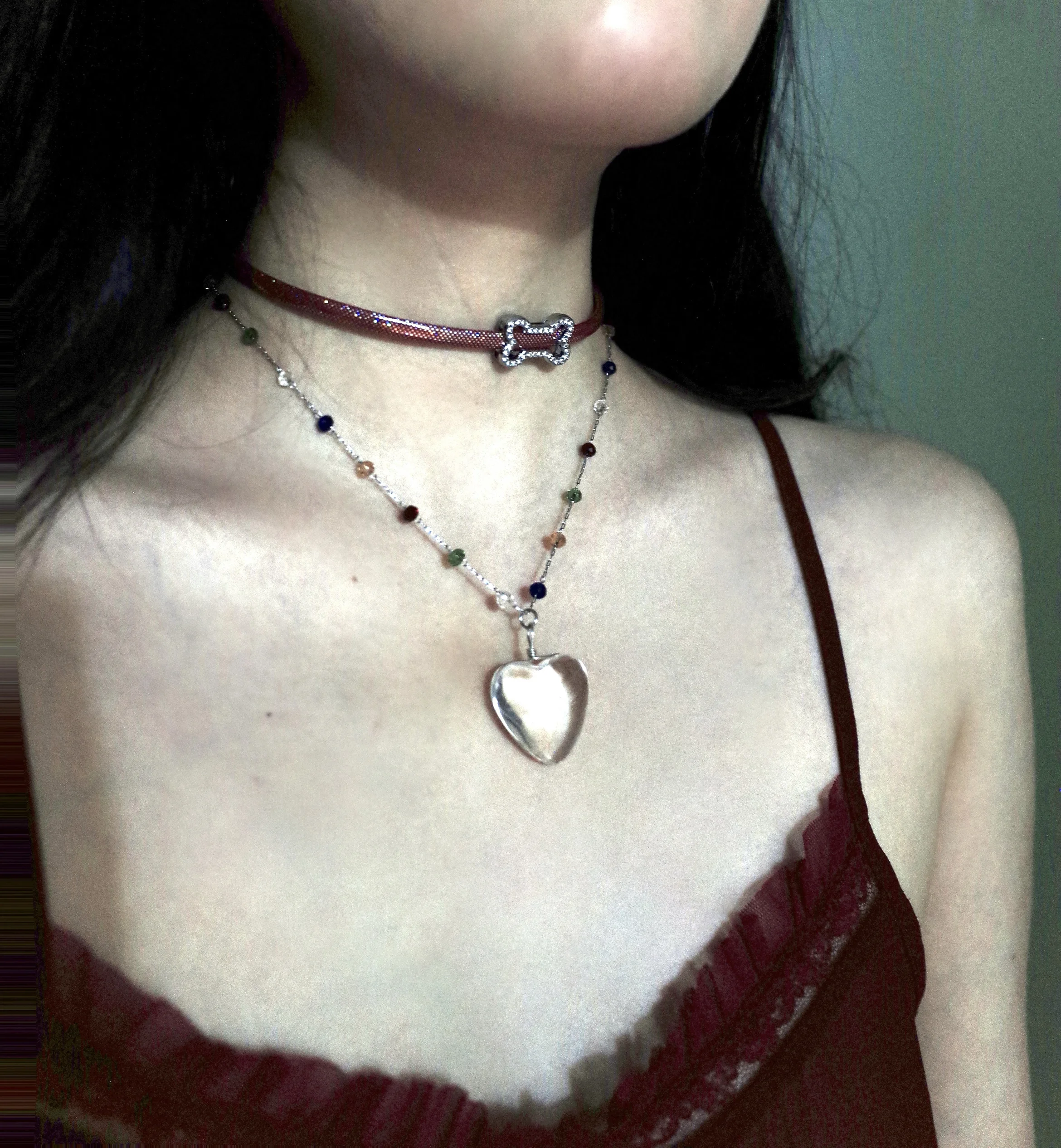 's Communication | * Плавающий одуванчик Прозрачный контейнер для любви ожерелье из