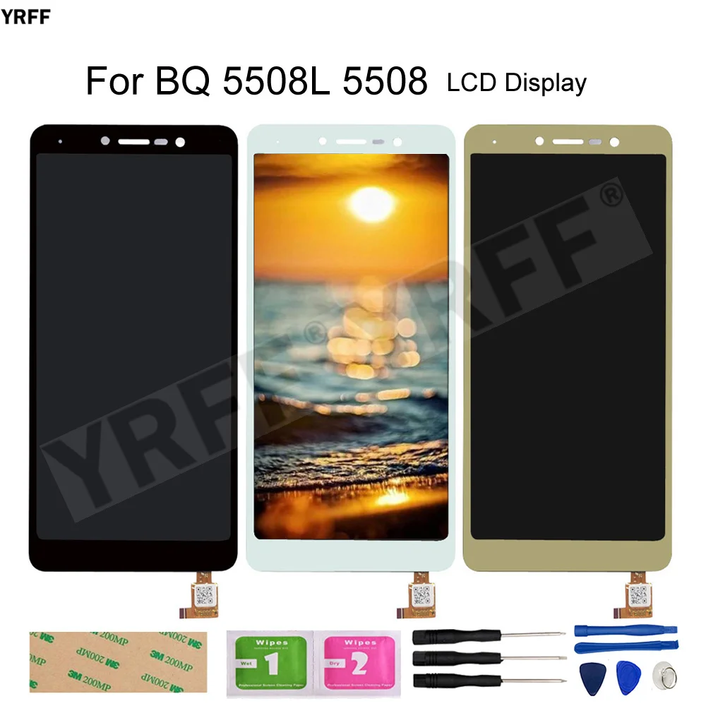 

For BQS 5508L LCD Screens For BQ 5508L 5508 LCD Display Touch Screen Digitizer Assembly Panel Sensor Phone Repair Sets Tested