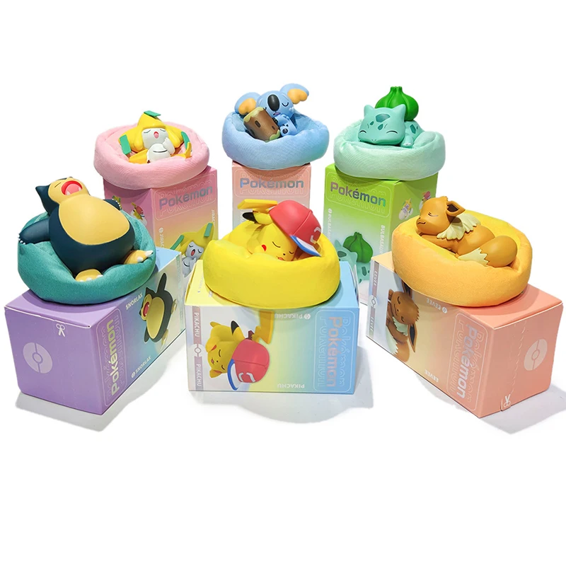 Фигурки Покемон кавайные повседневные временные спящие украшения осанки серии