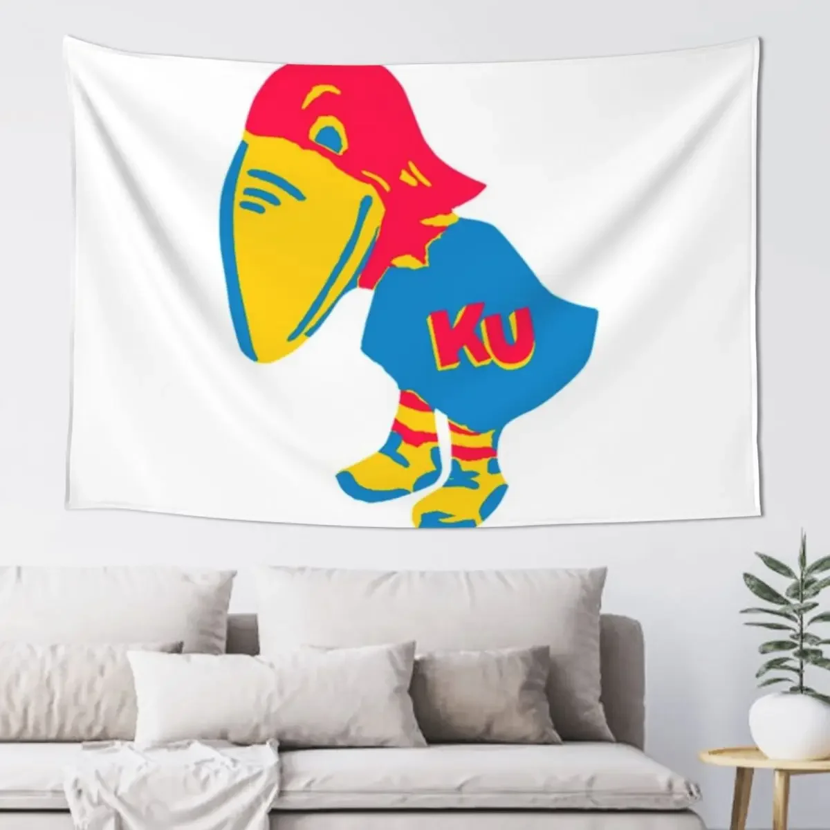 Настенный гобелен KU Jayhawk настенный в скандинавском стиле для домашнего декора