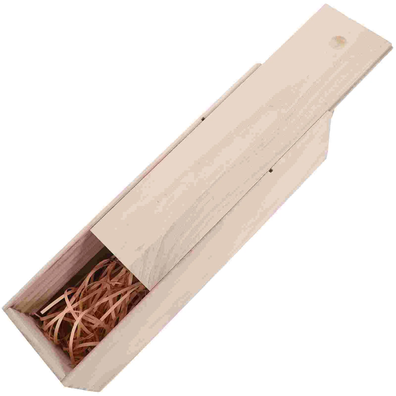 

Wooden Box Wood Boxesgiftslid Container Carrier Unfinished Handle Drop Decorative