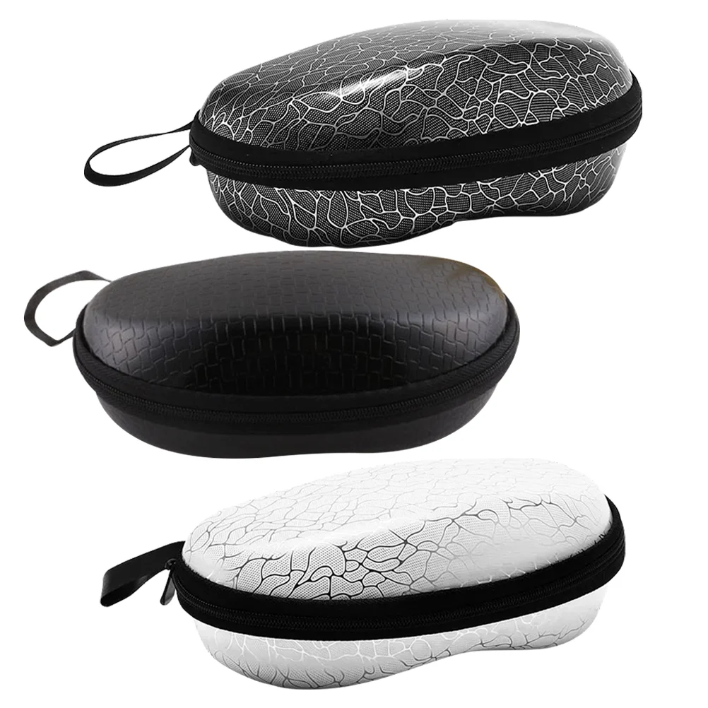 

3 Pcs Hard Shell Glasses Case Travel Sunglass Outdoor Eyeglasses Convenient Holder Anti-pressure Pu Portable