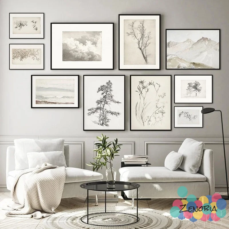 

Ботанический Современный домашний декор абстрактные листья Классический плакат Холст Картина Печать винтажная Настенная Наклейка Искусс...