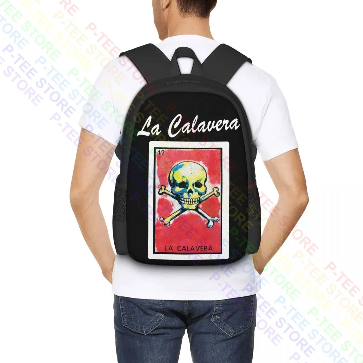 La Calavera Loteria Мексиканский бинго Новинка Семейный рюкзак большой вместимости