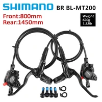 shimano br bl mt200 bicycle brake left front and right rear 8001450mm for road mountain bike hydraulic disc brake bicycle parts