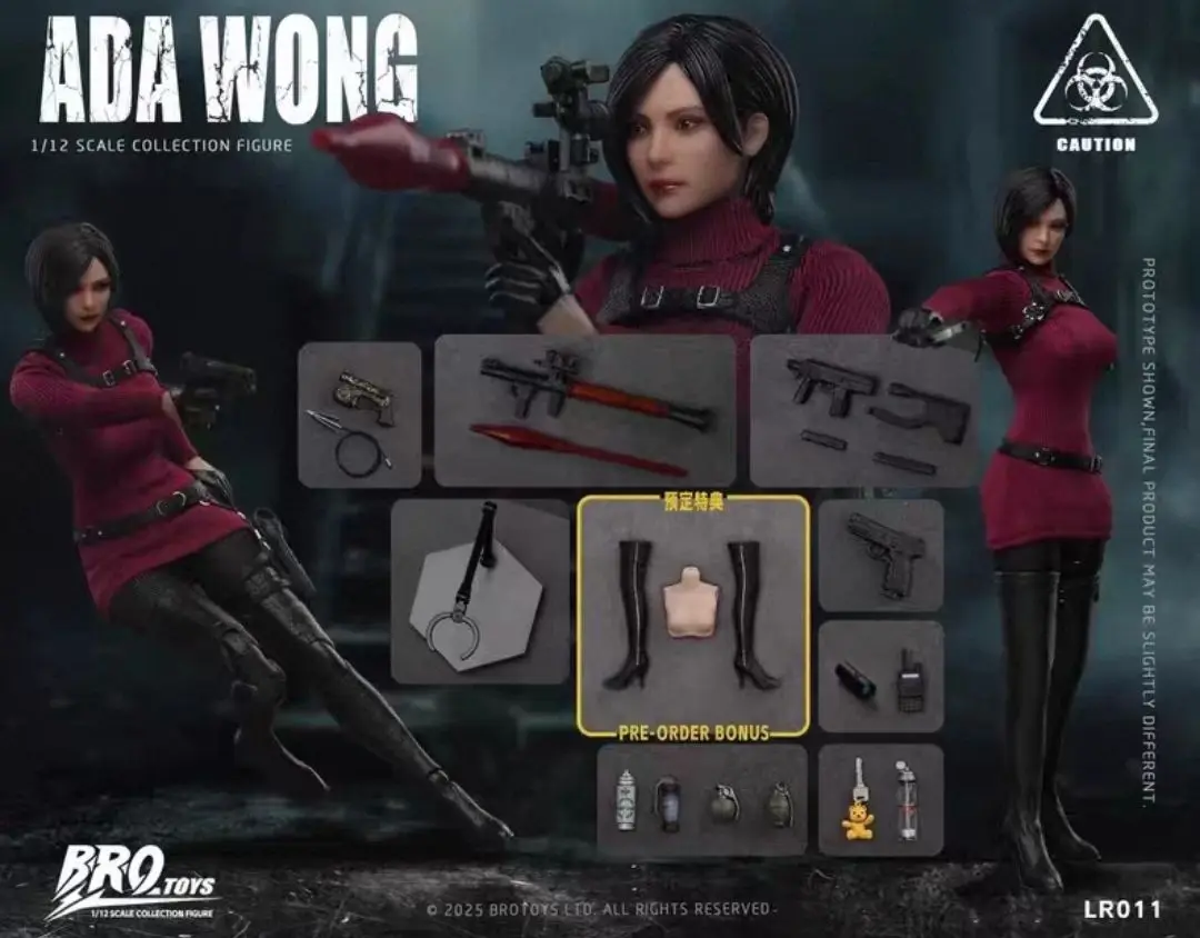 Фото В наличии: Коллекционная фигурка Brotoys Resident Evil 4 Ада Вонг (ремейк), масштаб 1/12, модель, подарок №2