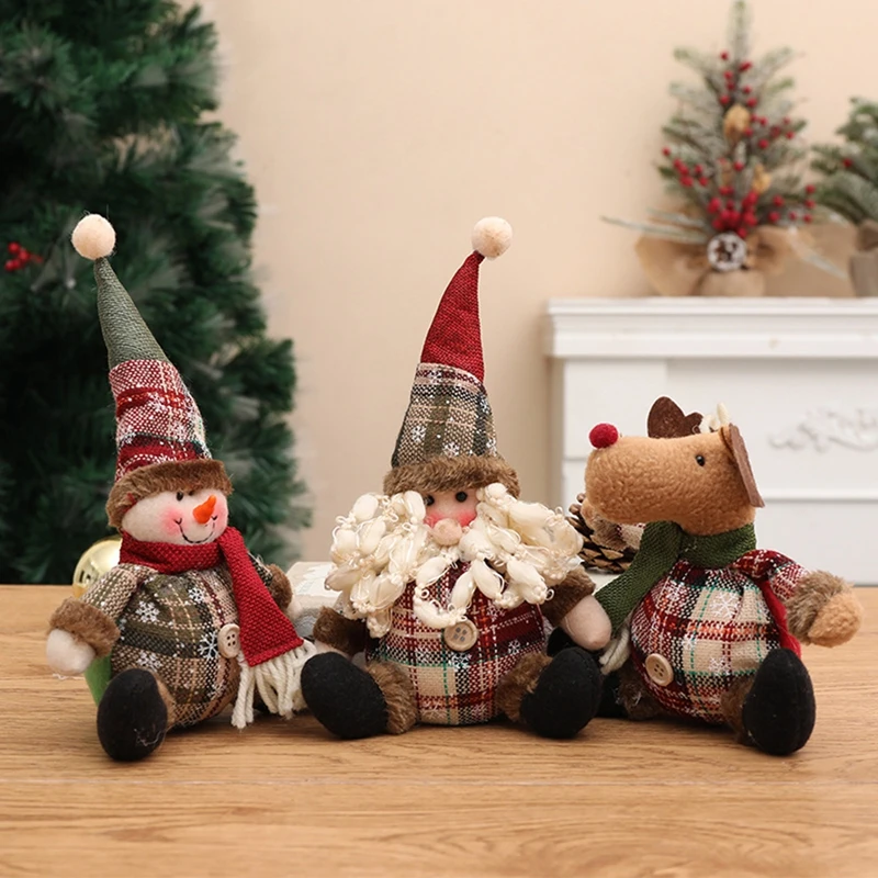 

Санта-Клаус, Рождественская кукла, элемент для дома, лось, Рождественское украшение 2023, рождественские подарки