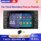 IPS DSP Octa Core Android 10 автомобильное радио DVD плеер для Ford C-MAX Connect Galaxy Kuga Mondeo Fusion Transit Fiesta Focus SWC 2Din