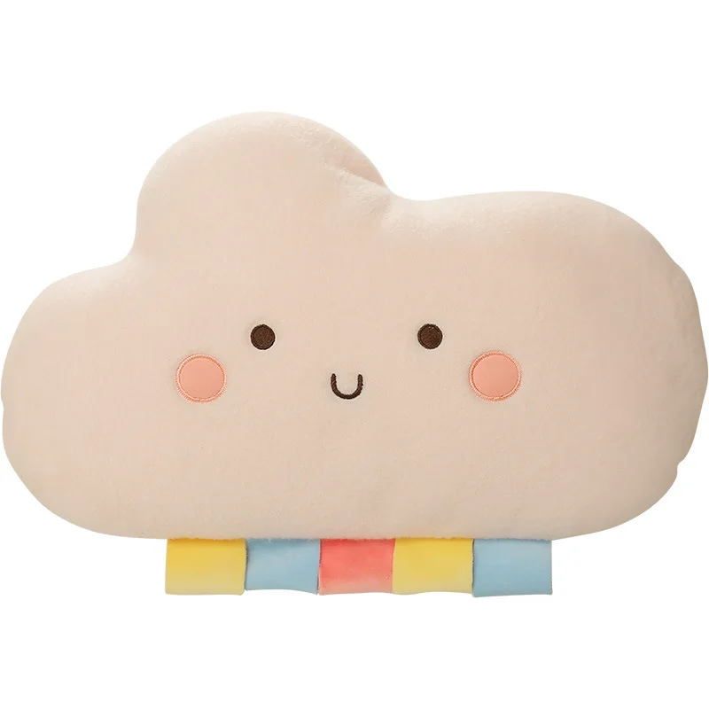 

48cm Cute Cartoon Cloud Plush Toys Kawaii Sun Rainbow Lightning Series Sky Clouds Pillow Stuffed Soft Cushion For Home Decor