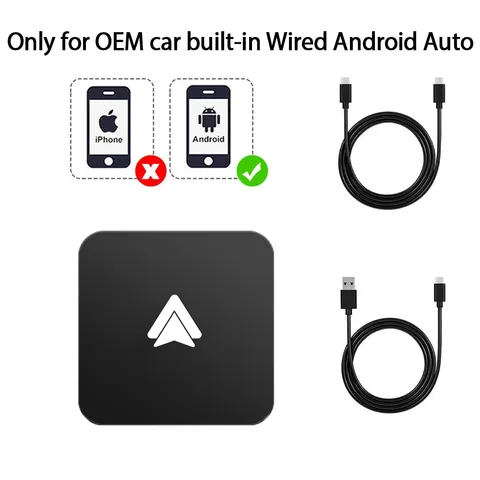 Мини-приставка Carplay и автомобильная приставка с проводом и беспроводной связью для Audi BMW Mercedes Toyota Mazda Nissan BMW Suzuki Subaru Kia Ford Opel Skoda - изображение